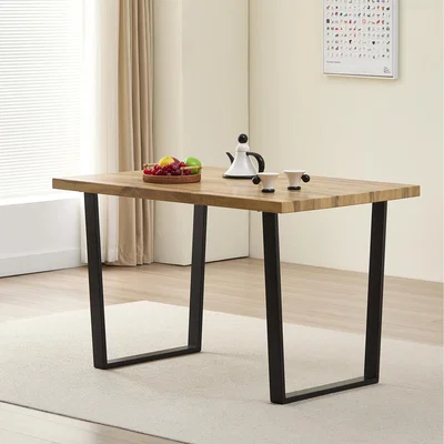 The Range Colorado Oak Dining Table - Black