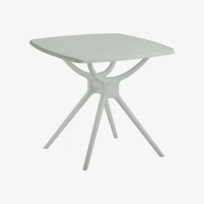 The Range Wyld Haus Chalencon Square Plastic Dining Table, French Grey, 800 x 800 mm, 730 mm high - Grey
