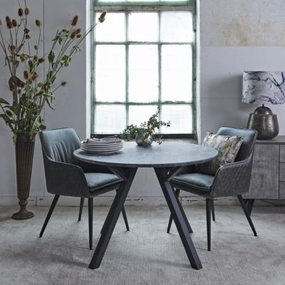 The Range Rocca Round Dining Table - Grey