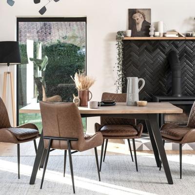 The Range Reclaimed Extending Dining Table 170-220cm - Brown