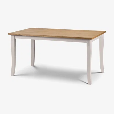 The Range Davenport Oak and Elephant Grey Dining Table - Oak & Grey