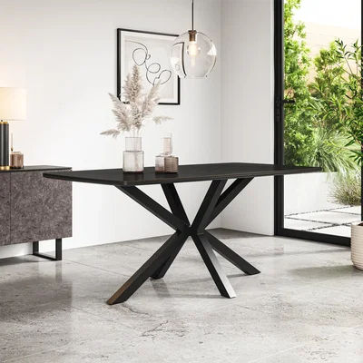 The Range Juno Sintered Stone Ceramic Dining Table - Concrete