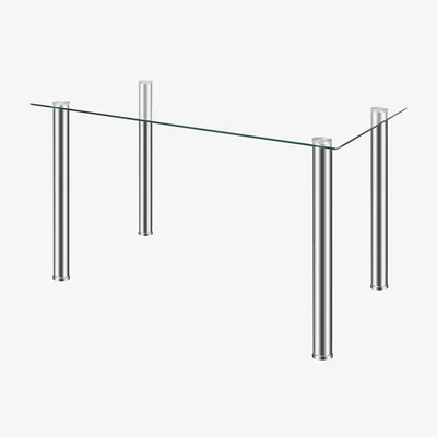 The Range Glass Top Dining Table - Clear