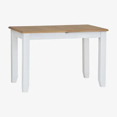 The Range Ashford 1.2M Butterfly Extending Dining Table - Pure White