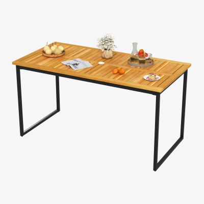 The Range Rectangle Patio Table - Brown