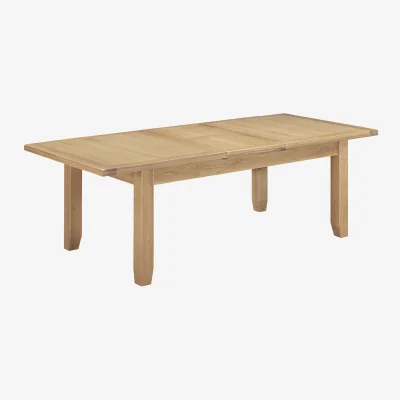 The Range Windsor Large Extending Dining Table (Part Assembled) - Natural Oak