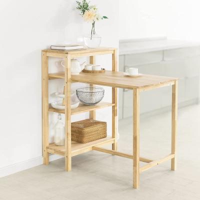 The Range Dining Table Rubber Wood Kitchen Table - wood colour