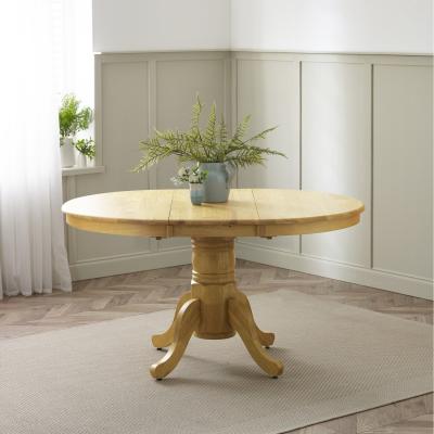 The Range Padstow Round Extending Wood Dining Table - Oak