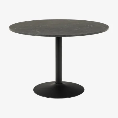 The Range Furniture To Go Ibiza Round Dining Table - Black