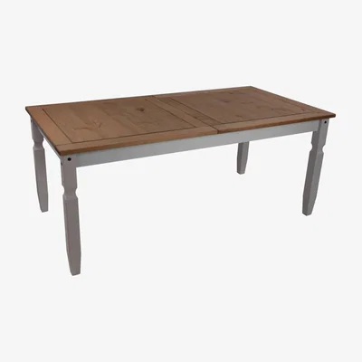 The Range Corona Grey Wax 6'0" Dining Table - Distressed Grey Wax