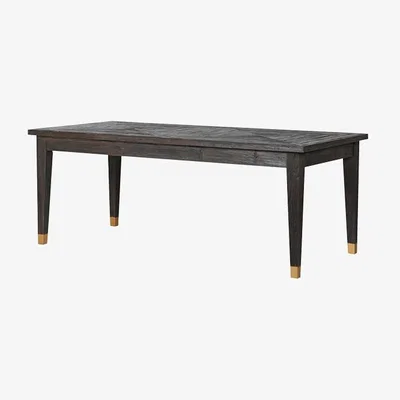 Rockett St George Elm & Brass Dining Table