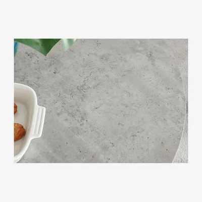The Range Novara 100cm Grey Concrete Table (SILVER) - Grey