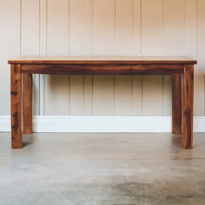 The Range Solid Mango Wood Tula Dining Table - Chestnut