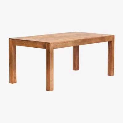 The Range Dakota Light Mango Large Dining Table 6ft - Light Wood