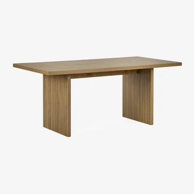 The Range Arundel Rectangular Dining Table - Oak Effect
