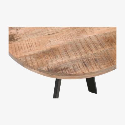 The Range Merlin Mango Wooden 4 Seater Round Dining Table - Brown