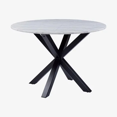 The Range Heaven Round Dining Table - White Marble