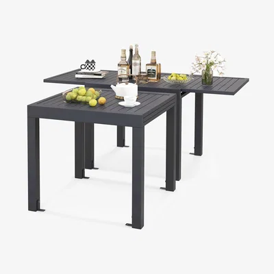 The Range Expandable Patio Dining Table - Grey