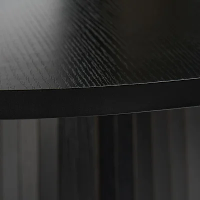 The Range OHS Madison Ribbed Dining Table - Black