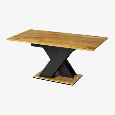 The Range Extendable Dining Table Wooden 120 to 160CM for 4 to 6 Seats - Oak