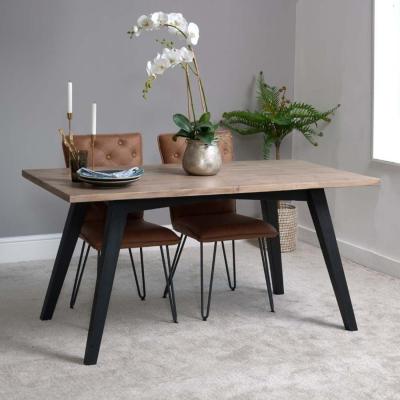 The Range Reclaimed Dining Table 160cm - Brown