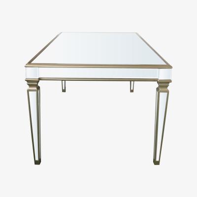 The Range Apollo Champagne Mirrored Dining Table  - Silver