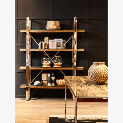 The Range Kerala Natural U Shaped Base Dining Table - Silver
