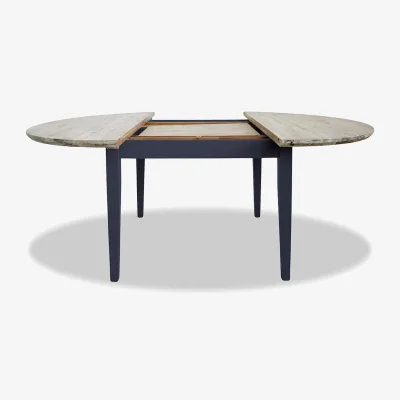 The Range Florence Round Extending Table 115-160cm - Navy Blue
