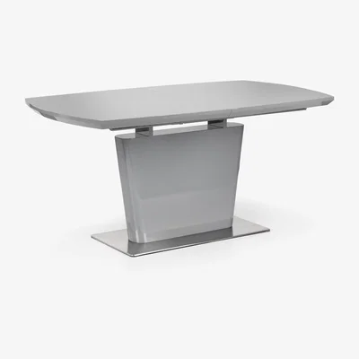 The Range Como High Gloss Extending Table - Grey - Grey
