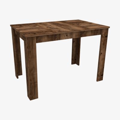 The Range Dennis 110 cm 4 Person Dining Table - Light Walnut