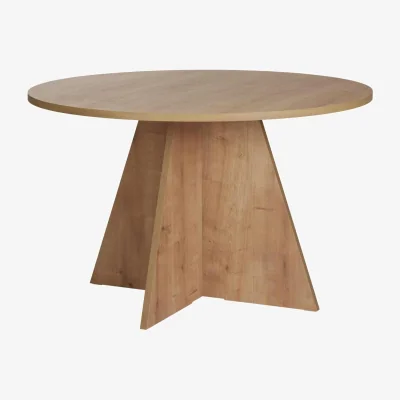 The Range Decortie Virella Round Dining Table Seats 4 - Oak