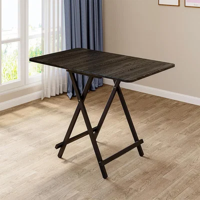 The Range Foldable Wooden Dining Table Patio Picnic Furniture - 60*100CM-Black
