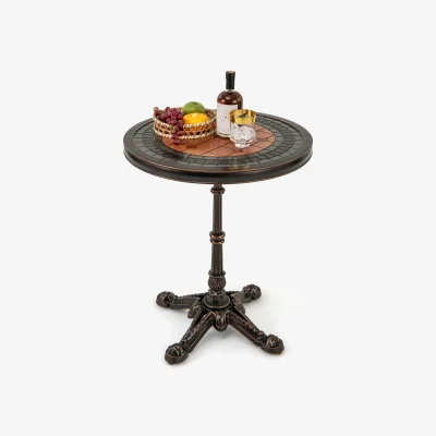 The Range Round Patio Dining Table - Bronze