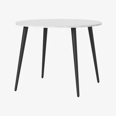 The Range Oslo Dining Table - Black / 100cm