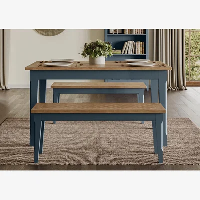 The Range Signature Blue Dining Table - Blue