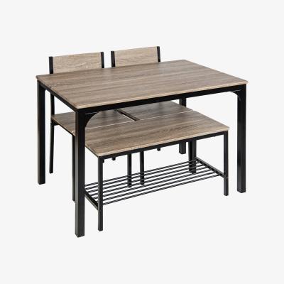 The Range 4 Pcs Dining Table Set-Grey - Grey