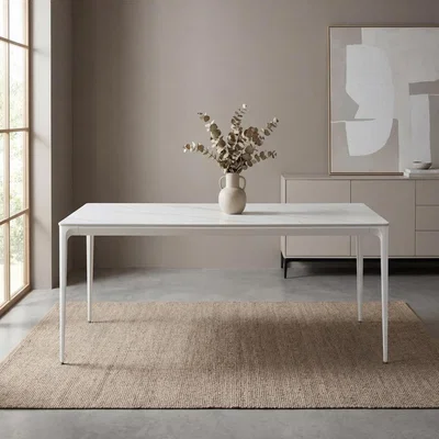 The Range Porto 1.6m White Dining Table - White