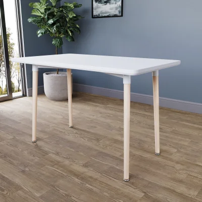 The Range Batley Square Dining Table - White