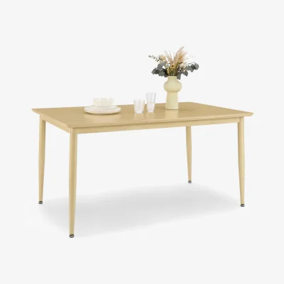 The Range Burton Rectangular Dining Table Wood Effect - Light Wood / 150cm