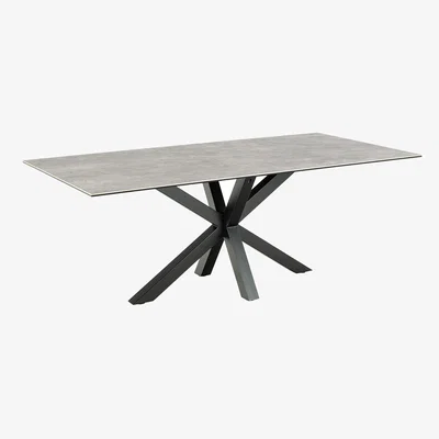 The Range Heaven Ceramic Dining Table - Grey / 200cm