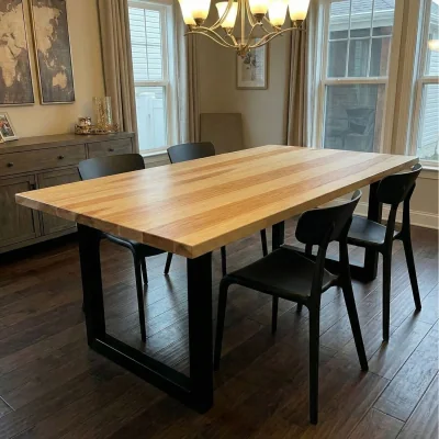 The Range Elegant and Sophisticated Ash Dining Table - 45kg / 160cm / 90cm
