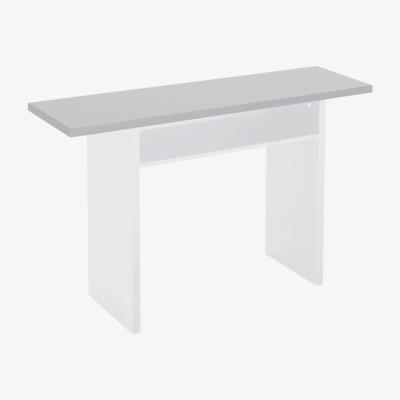 The Range Modern Dining Table With Shelf Slim Laptop Desk - White Grey