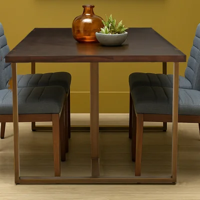 The Range Brando Acacia Wood effect Dining Table - Grey