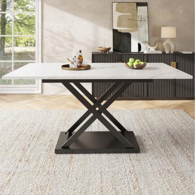 The Range Telescopic dining table - White