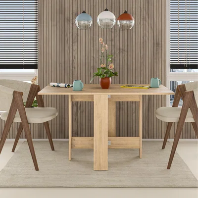 The Range Artemio Modern Foldable Dining Table - Oak