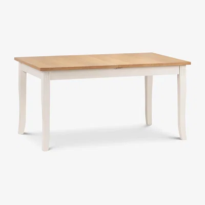 The Range Davenport Extending Table - Ivory/Oak