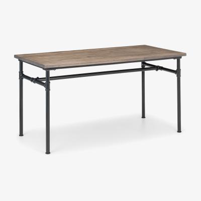The Range Carnegie Dining Table and Benches Set - Brown
