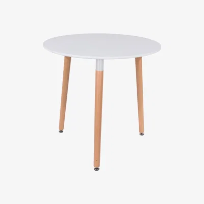 The Range Aspen Round Dining Table  - White