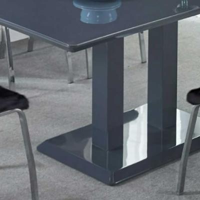 The Range Rocco  MDF Gloss Dining Table - Grey