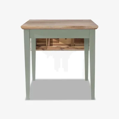 The Range Florence Square Extending Table 75-110cm - Sage Green